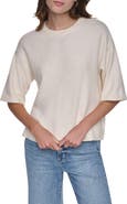 DKNY Jeans Boxy Short Sleeve Sweater