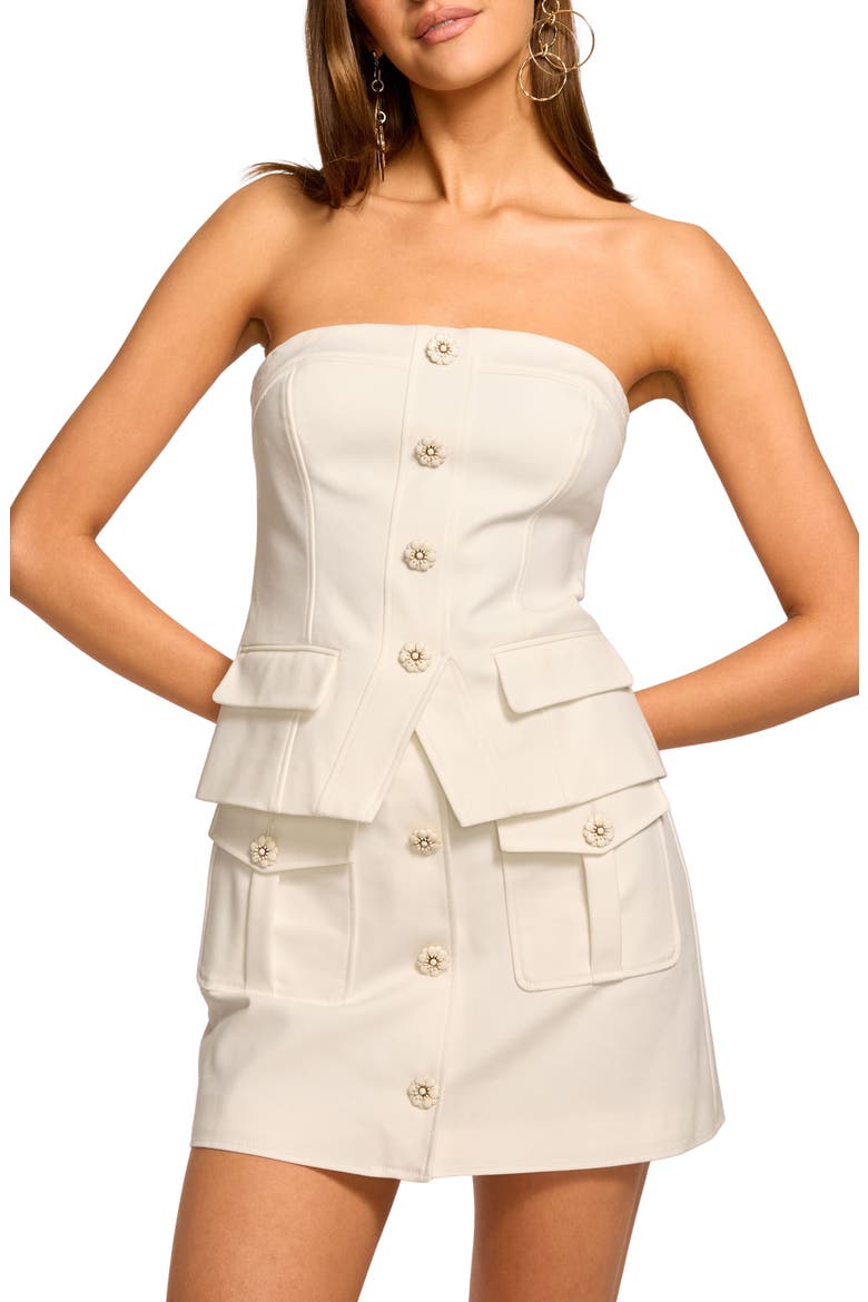 Eva Strapless Top, Main, color, IVORY