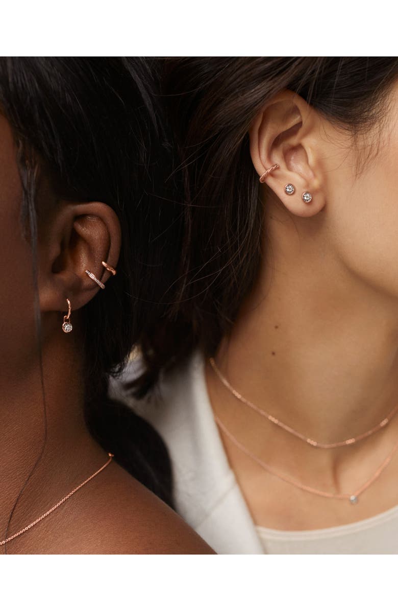 Monica Vinader Essential Diamond Ear Pendant Charm, Alternate, color, Rp