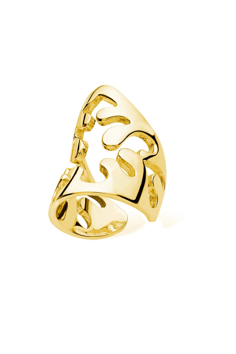 Open Splash Ear Cuff, Main, color, Gold