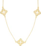 Adornia Clover Station Necklace