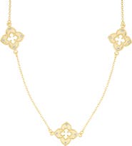 Adornia Clover Station Necklace