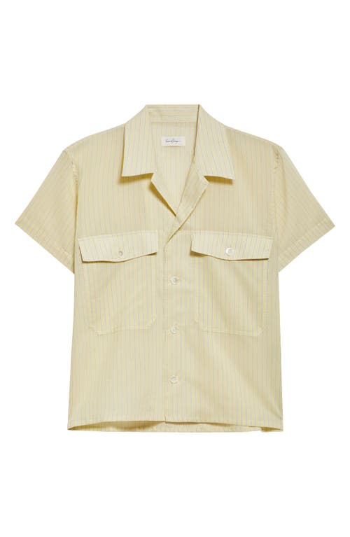 SECOND / LAYER SECOND LAYER STRIPE CAMP SHIRT 