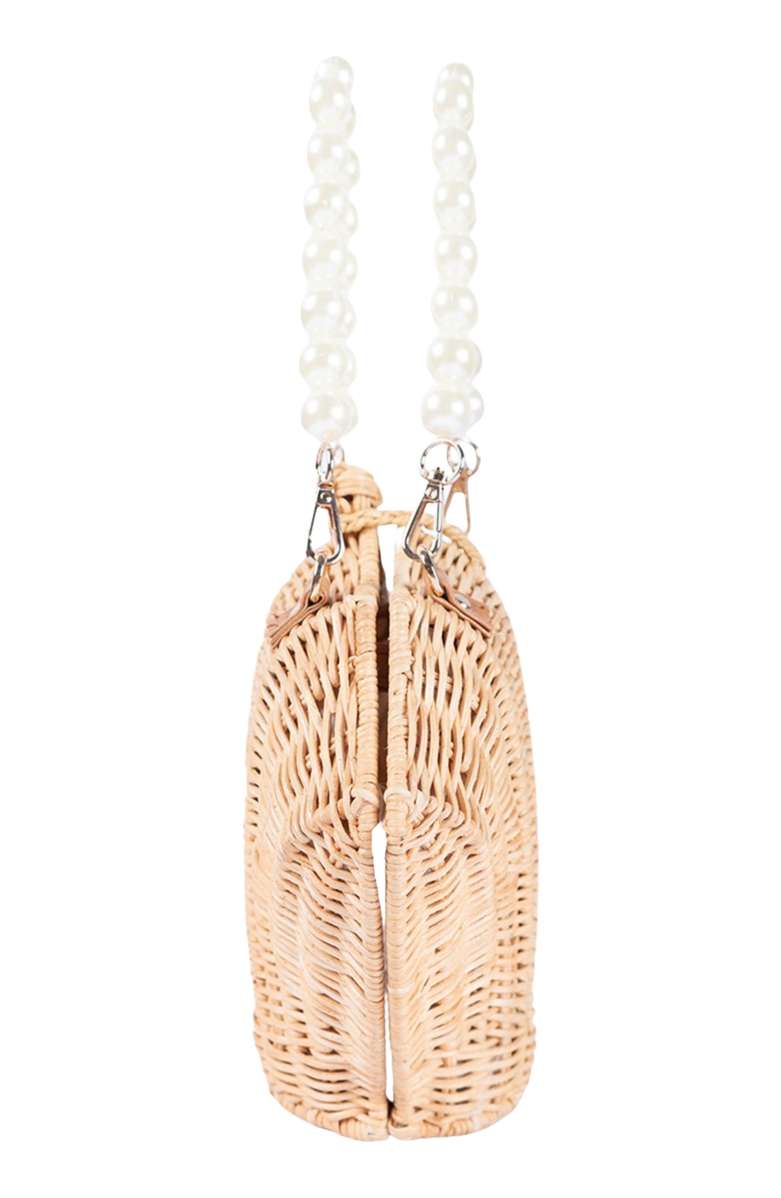 Jelavu Shellie Shell Basket Bag, Alternate, color, Light Natural