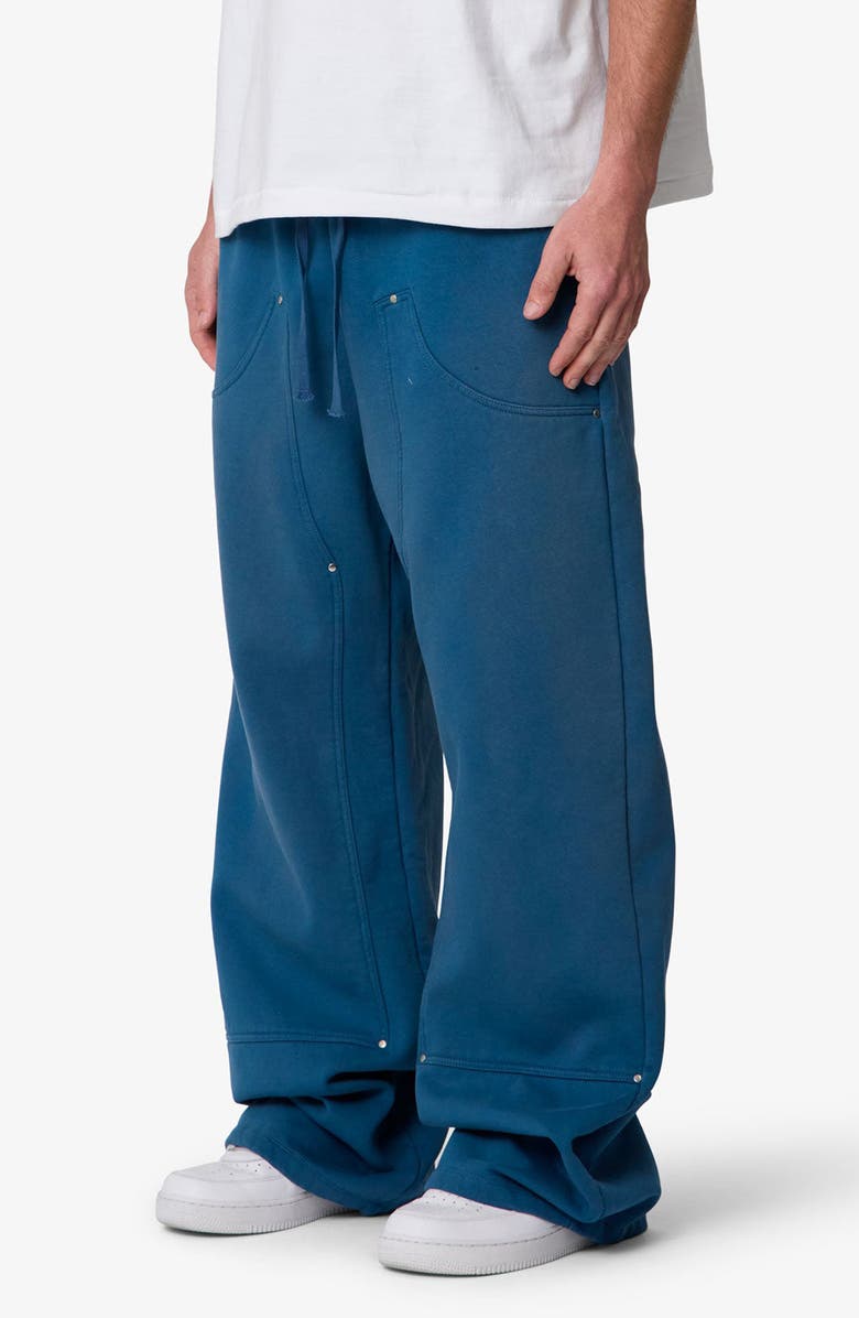 mnml West Baggy Fit Double Knee Sweatpants, Alternate, color, Blue
