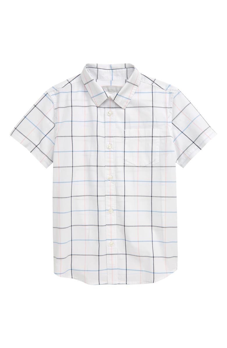 Nordstrom Short Sleeve Poplin Shirt, Main, color,
