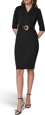 Donna Karan New York Belted Sheath Dress