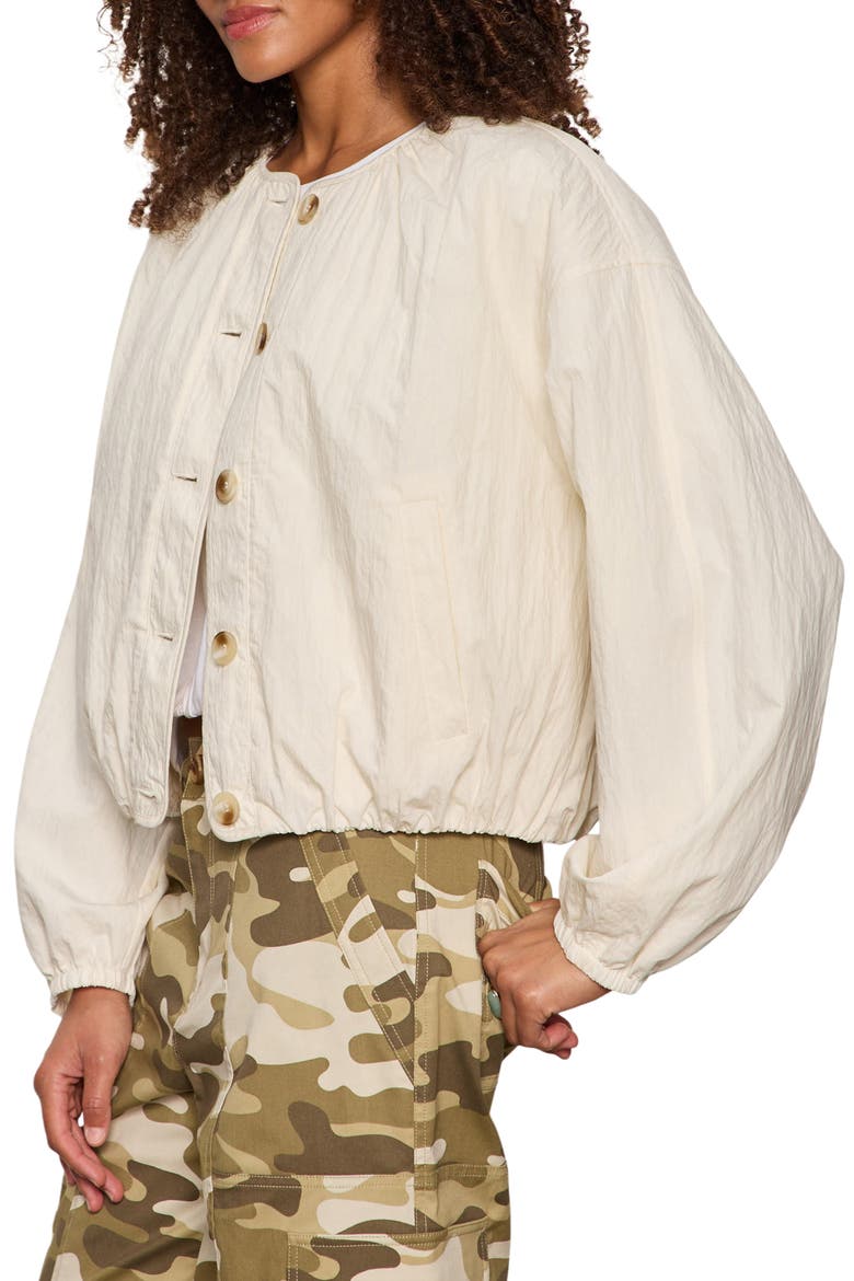 Dandelion Cotton Blend Quilted Jacket, Alternate, color, COLLAGEN WHITE