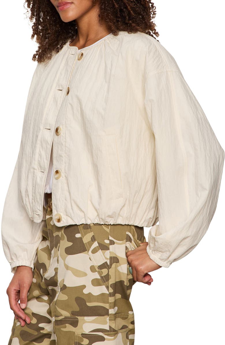 Sanctuary Dandelion Cotton Blend Quilted Jacket, Alternate, color, Collagen White