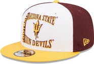 New Era Men's New Era White/Maroon Arizona State Sun Devils Retro Sport 9FIFTY Snapback Hat
