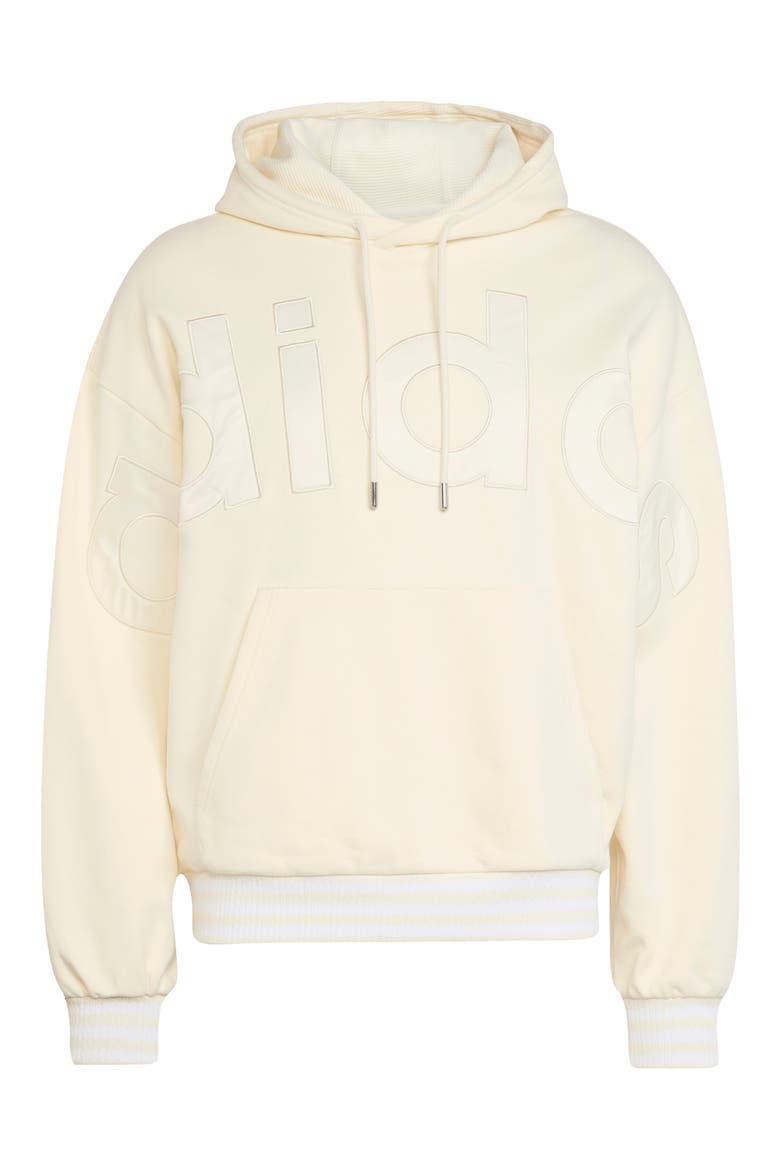 Oversize Logo Hoodie, Alternate, color, CREAM WHITE