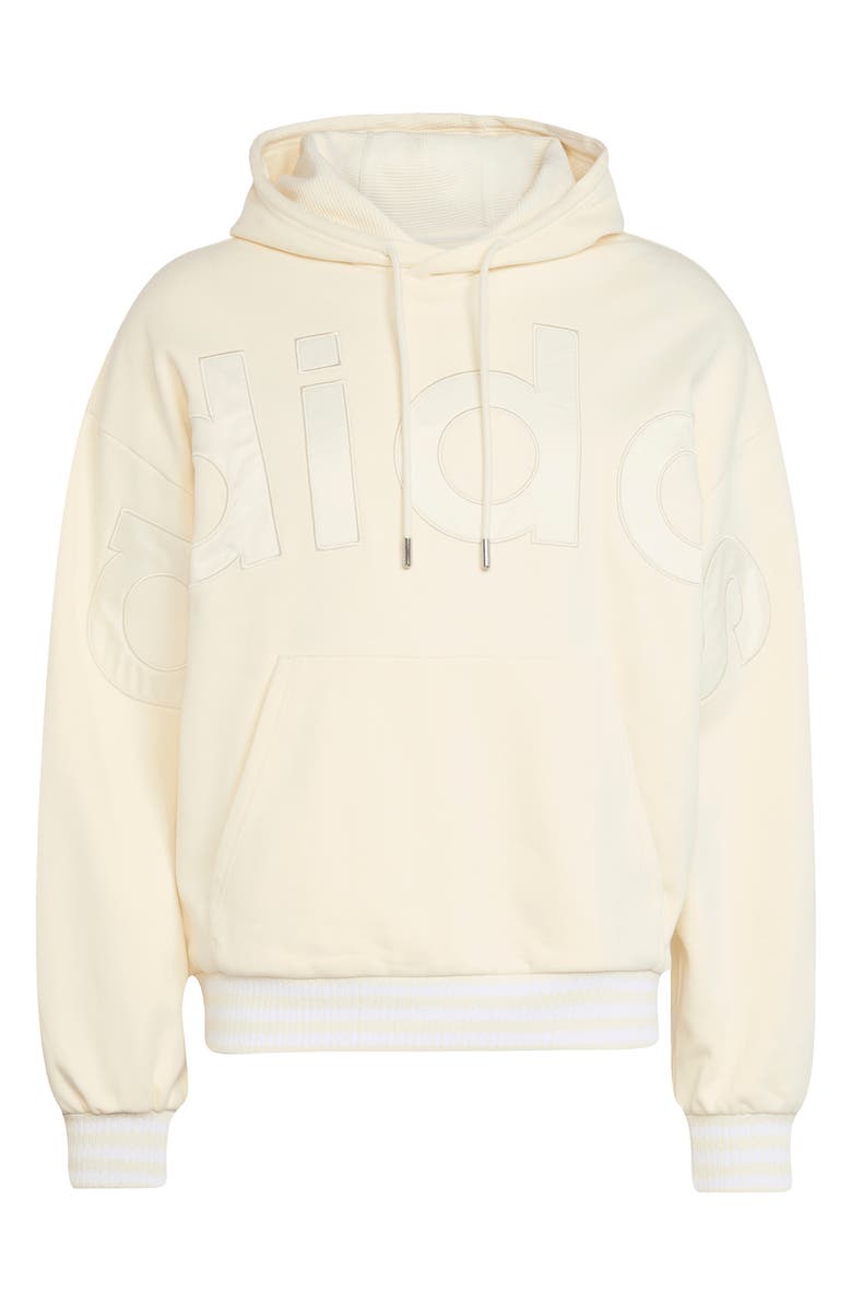 adidas Oversize Logo Hoodie, Alternate, color, Cream White