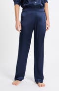 Etam Pearly Silk Straight Leg Pajama Pants