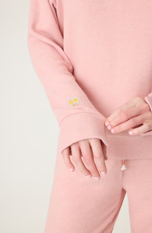 Pj Salvage Sunshine Mind Sweatshirt In Rosewood