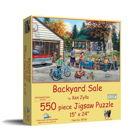 Backyard Sale 550 piece Jigsaw Puzzle for Adults