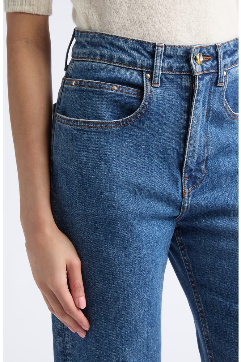 Hover High Waist Straight Leg Jeans, Alternate, color, HORIZON WASH
