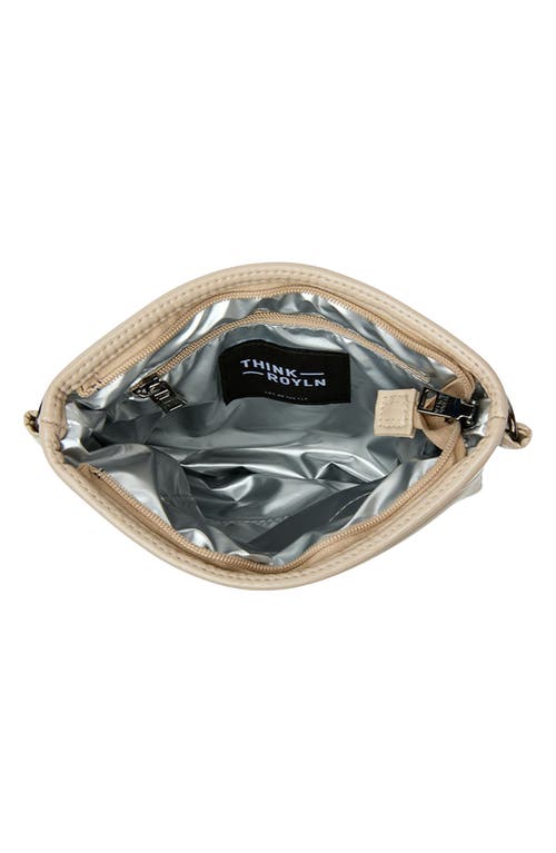 Think Royln Sidewalk Crossbody Bag In Blonde Patent