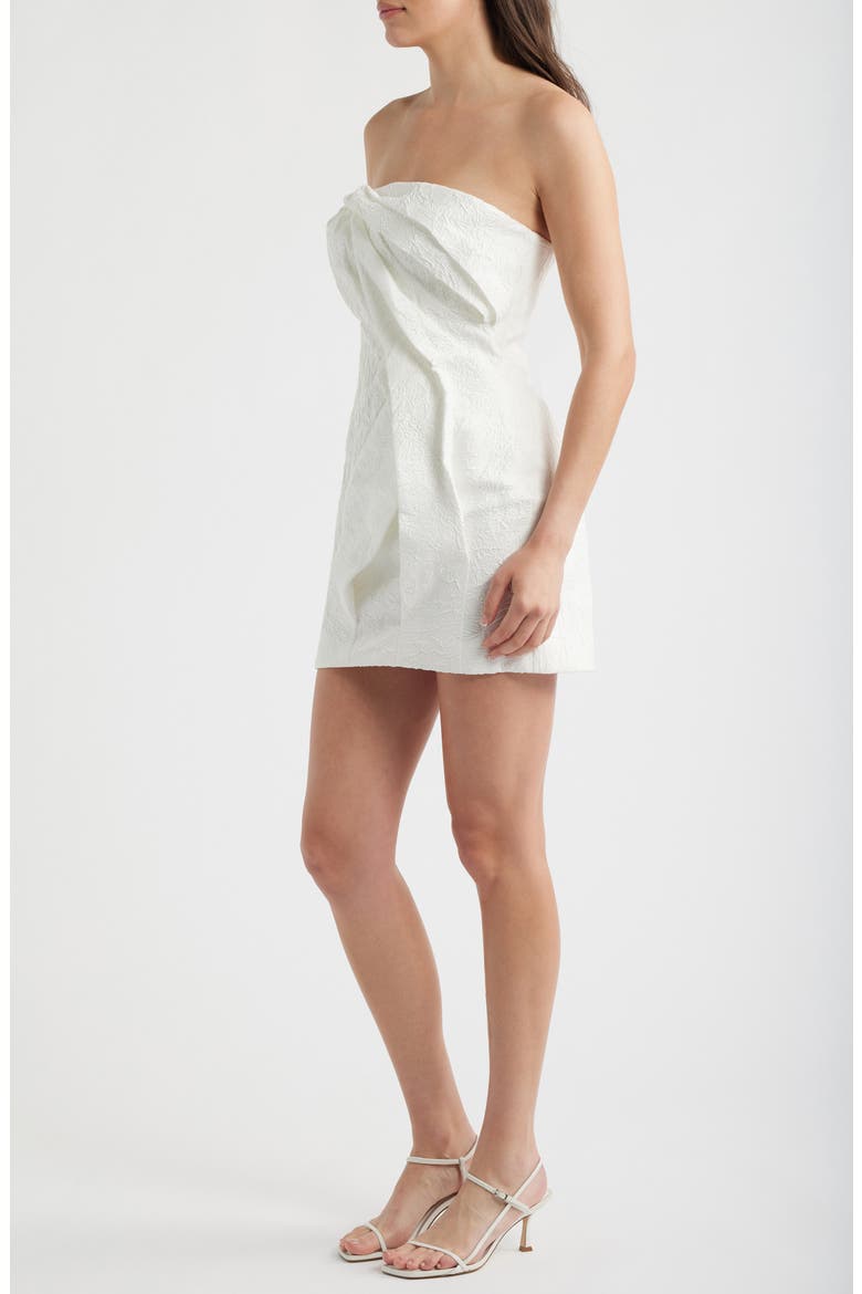 Brigetty Strapless Minidress, Alternate, color, IVORY