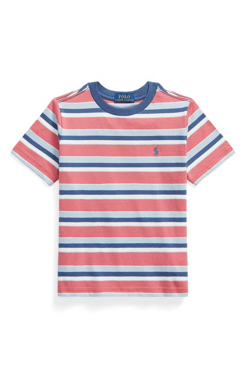 Kids' Stripe Cotton T-Shirt (Toddler & Little Kid)
