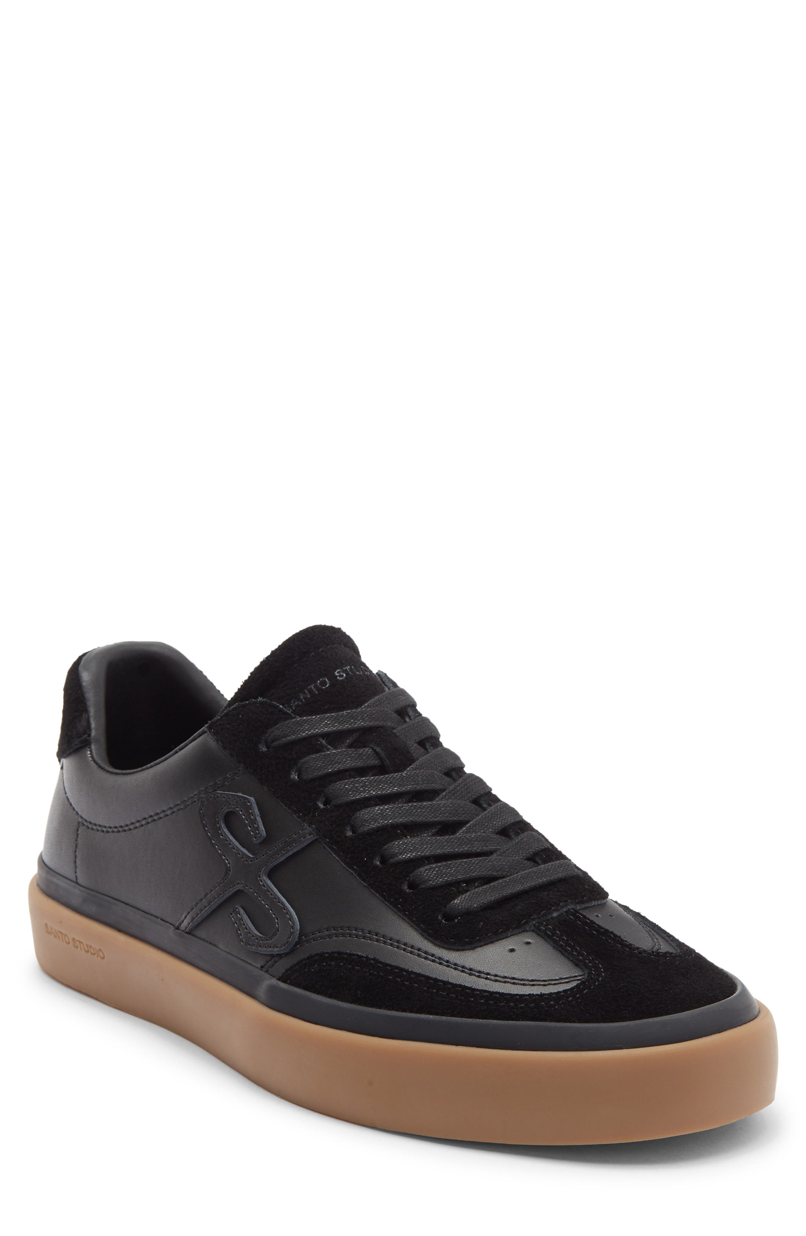 SANTO STUDIO Trento Low Top Sneaker, Main, color, Black