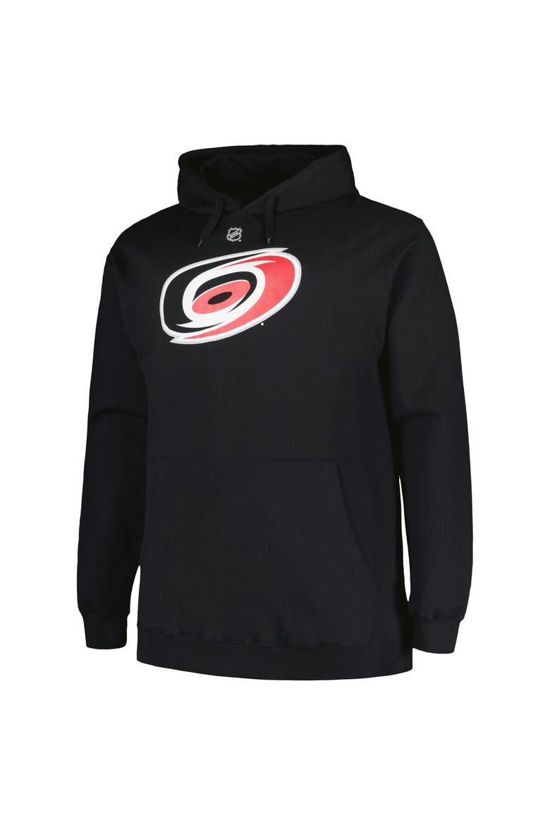 Men's Profile Sebastian Aho Black Carolina Hurricanes Big & Tall Name & Number Pullover Hoodie, Alternate, color, Black