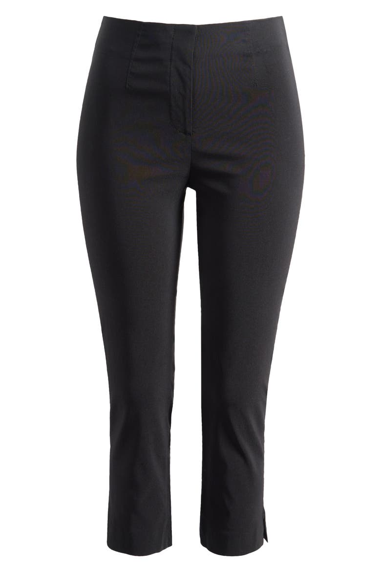 Bengaline Capri Pants, Alternate, color, BLACK
