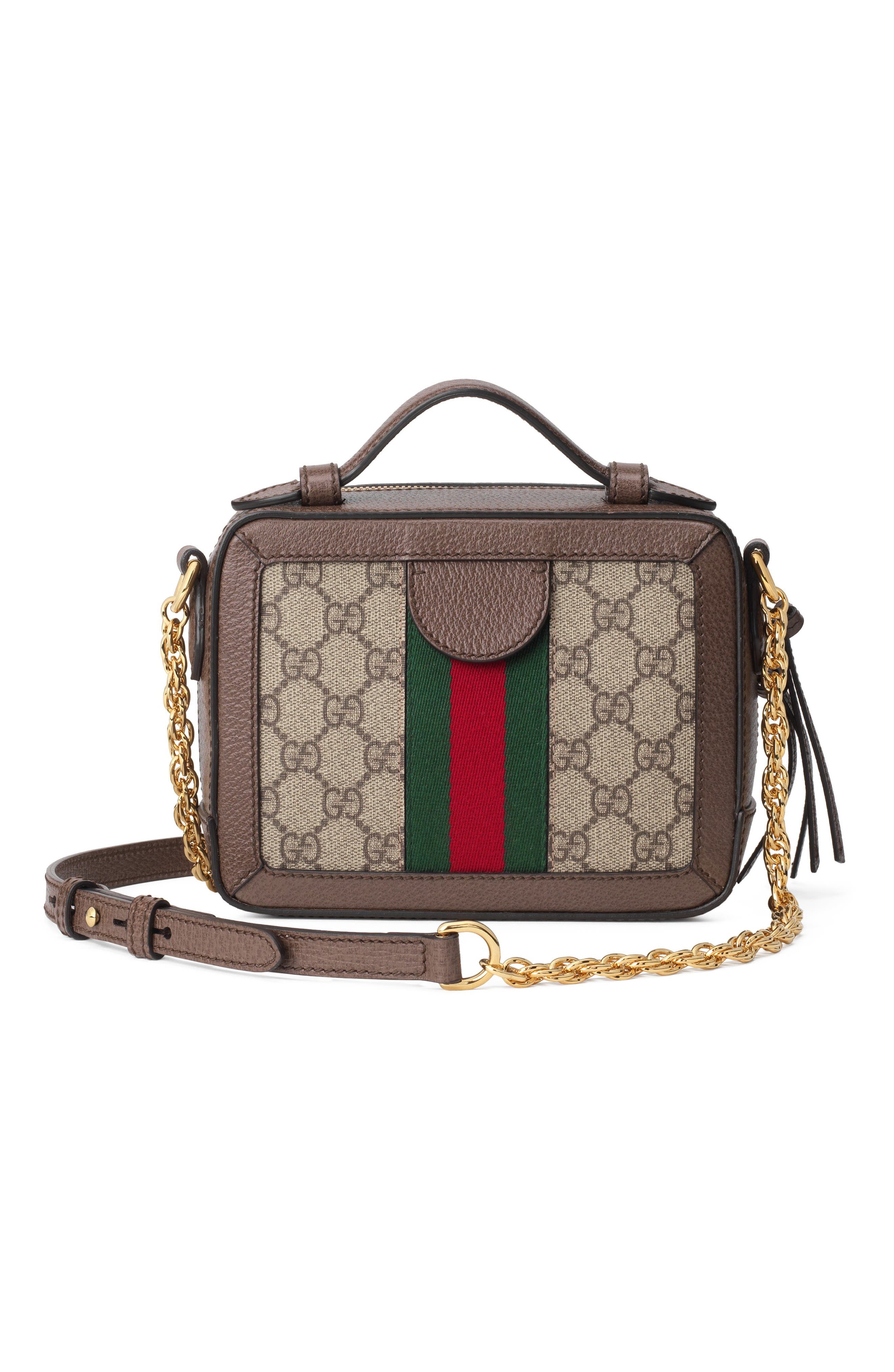 Gucci Mini Ophidia GG Supreme Canvas Shoulder Bag, Alternate, color, 