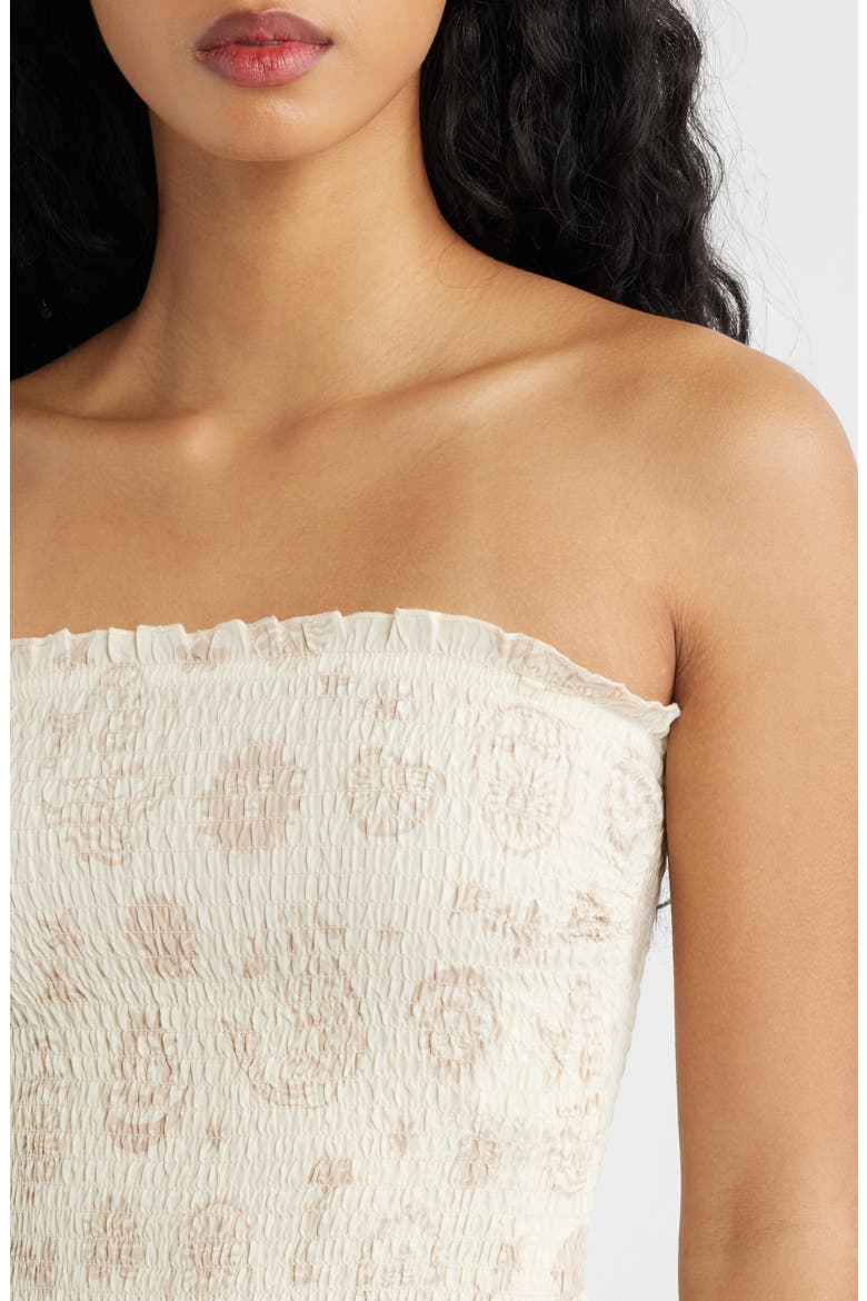 Catalina Island Smocked Tube Top, Alternate, color, NATURAL
