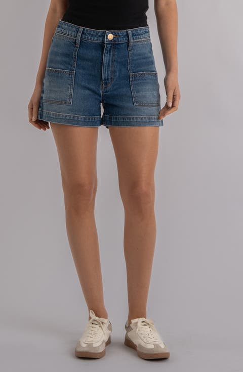 Jane High Waist Denim Shorts (True)