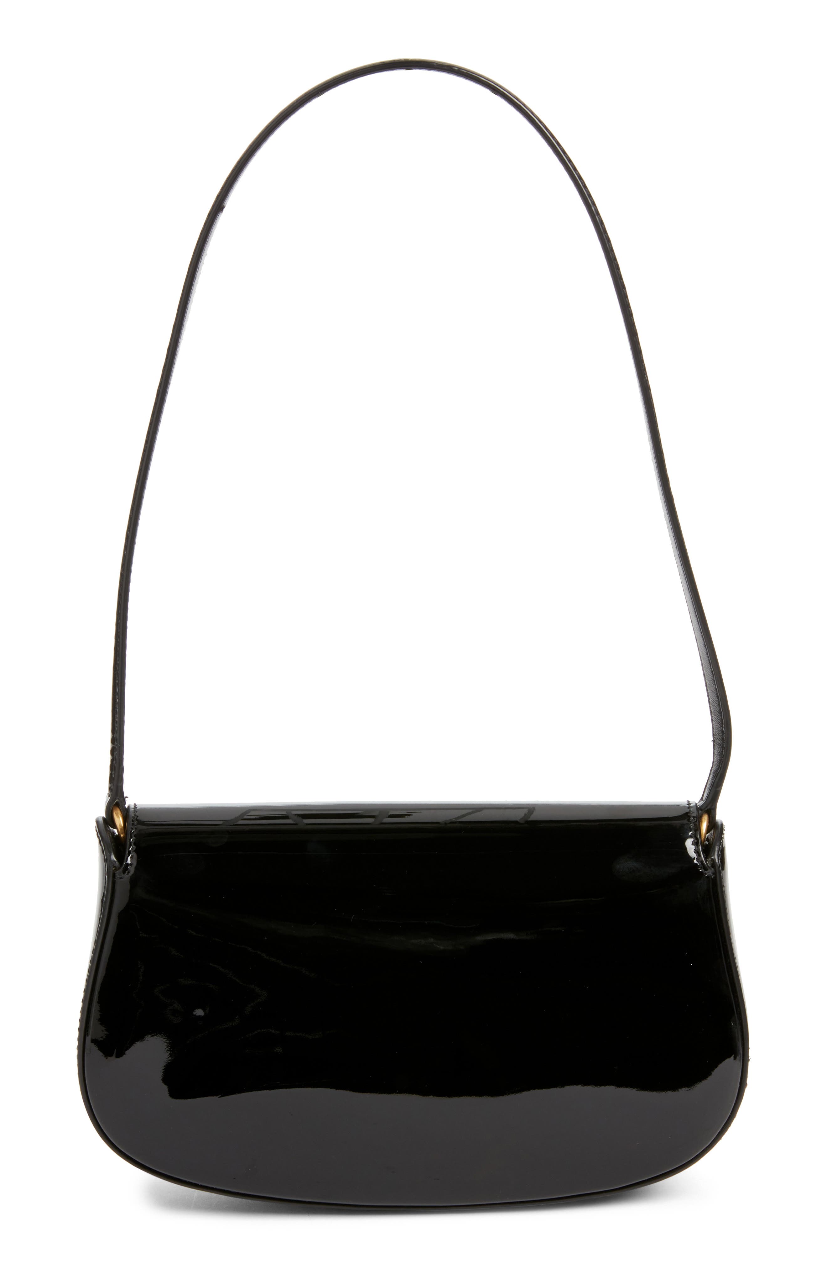 Saint Laurent Mini Voltaire Leather Shoulder Bag, Alternate, color, 1000 Noir