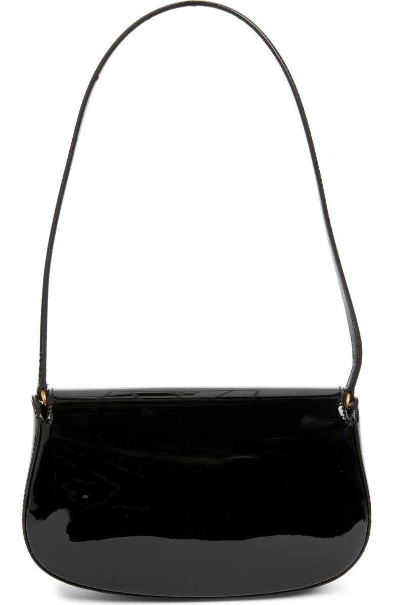 Saint Laurent Mini Voltaire Leather Shoulder Bag, Alternate, color, 1000 Noir