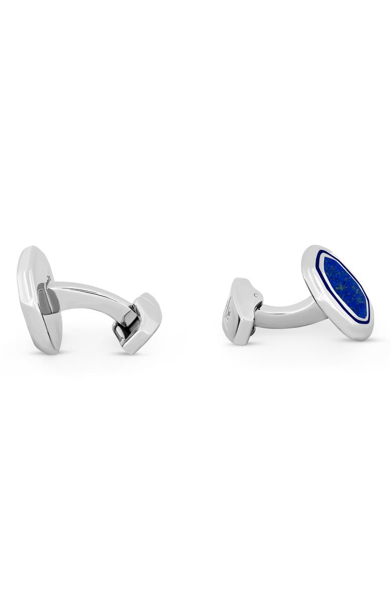 Thompson of London Octagon Lapis Cuff Links, Alternate, color, Blue
