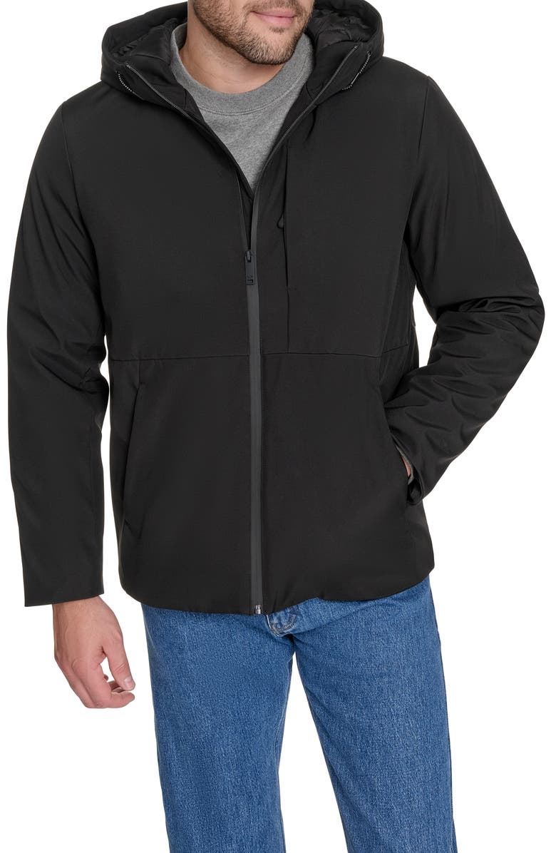 Dockers<sup>®</sup> Modern Water Resistant Hooded Jacket, Alternate, color, Black