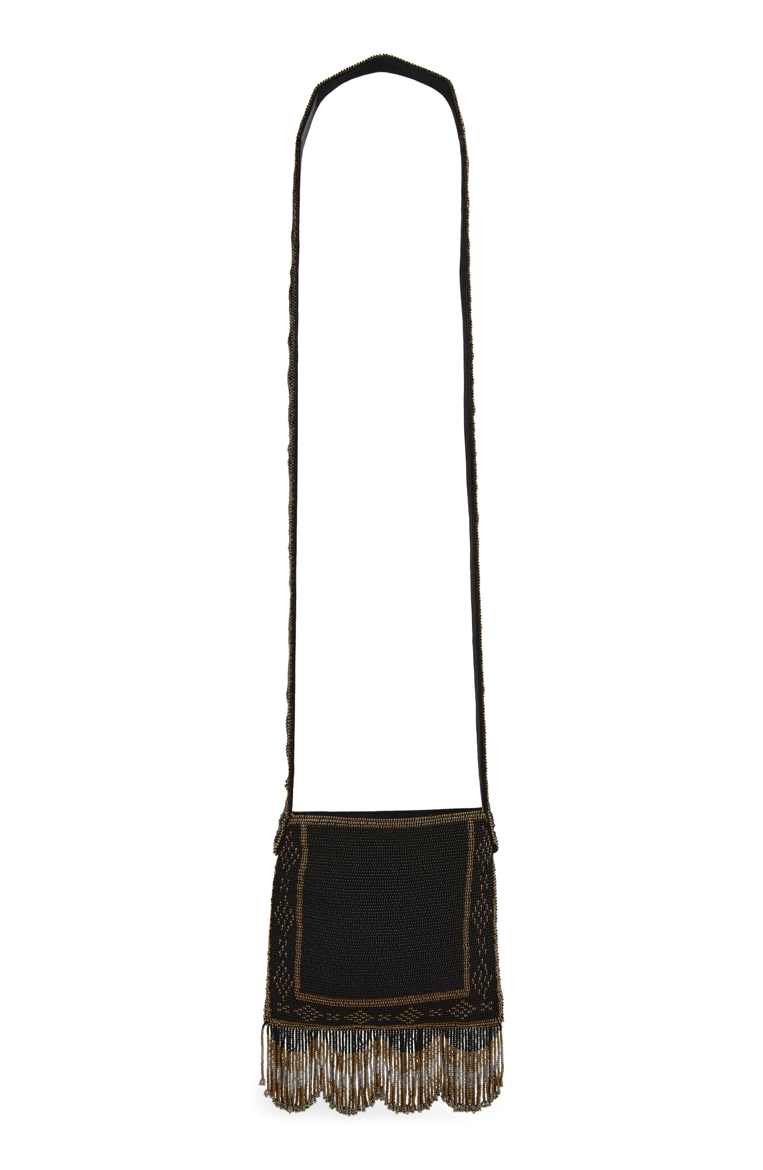 Valentino Garavani Small Nellcôte Le Chat Beaded Crossbody Bag, Alternate, color, Black Multi
