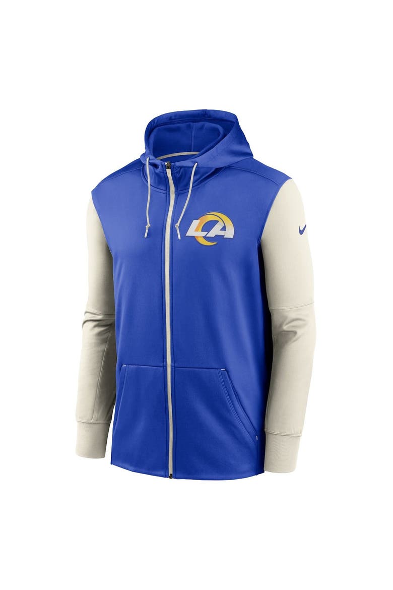Men's Nike  Royal Los Angeles Rams Performance Full-Zip Hoodie, Alternate, color, Royal