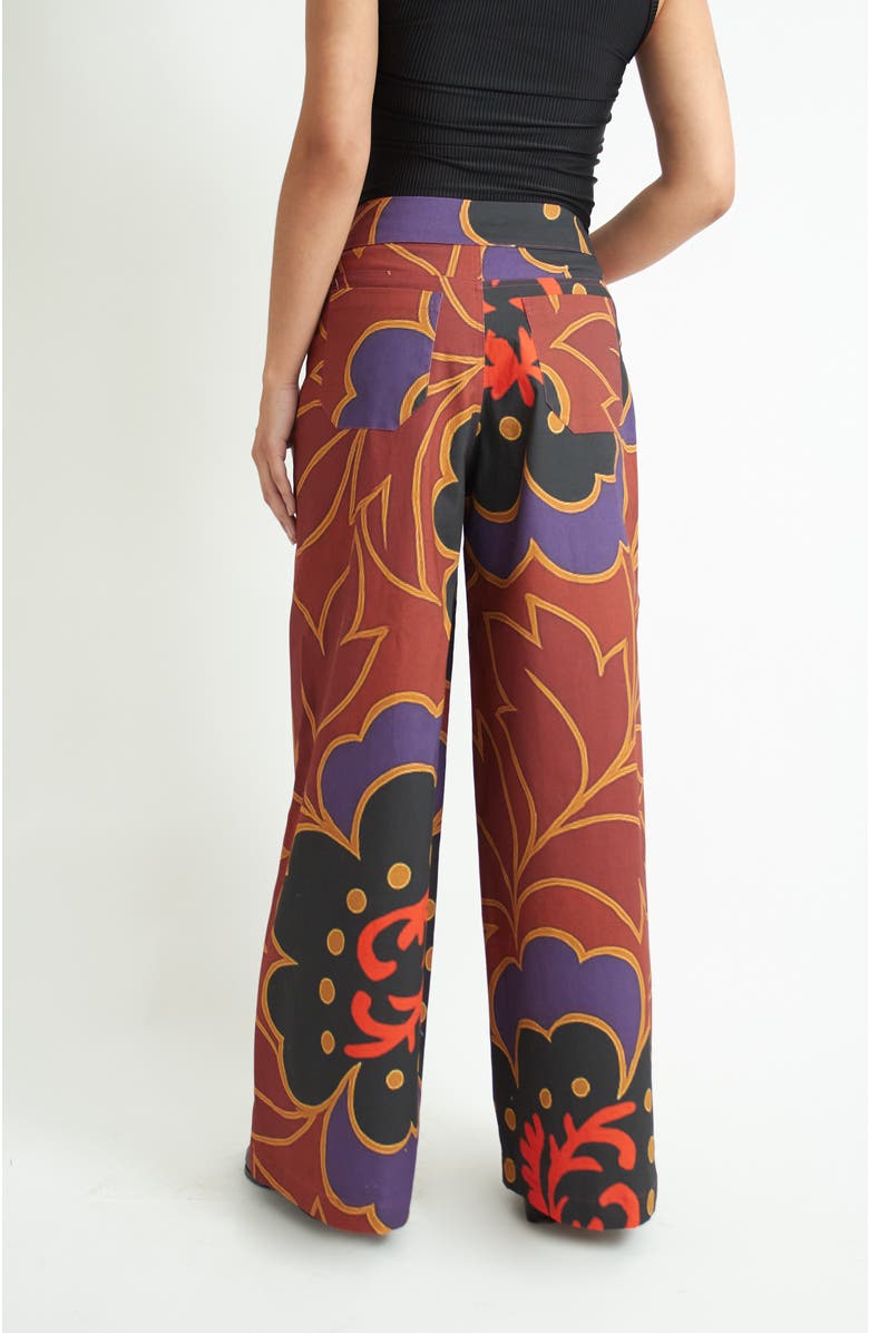 Florencia Davalos Coco Pant, Alternate, color, Green Garden / Brown Floral