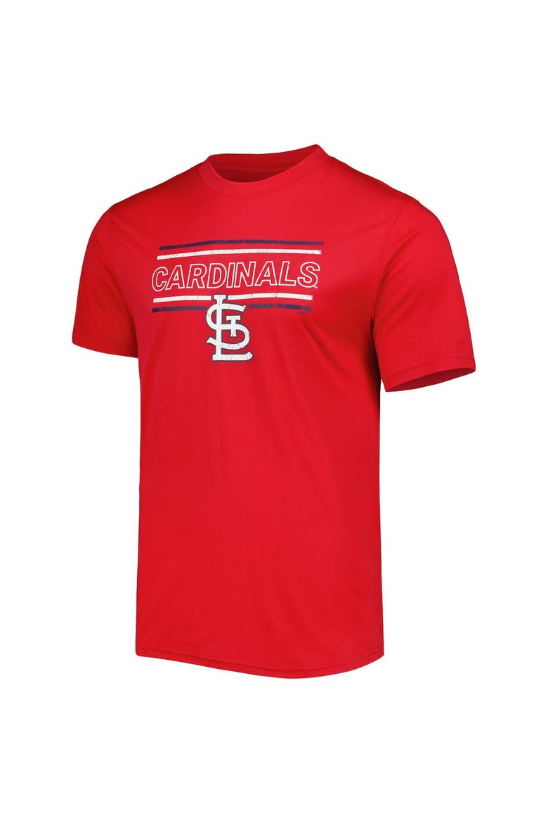 Men's Concepts Sport Red/Navy St. Louis Cardinals Badge T-Shirt & Pants Sleep Set, Alternate, color, Red