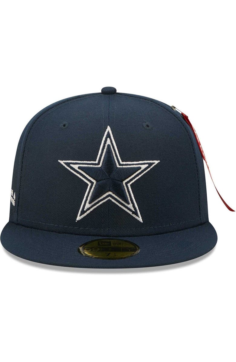 New Era x Alpha Industries Men's New Era x Alpha Industries Navy Dallas Cowboys Alpha 59FIFTY Fitted Hat, Alternate, color, 