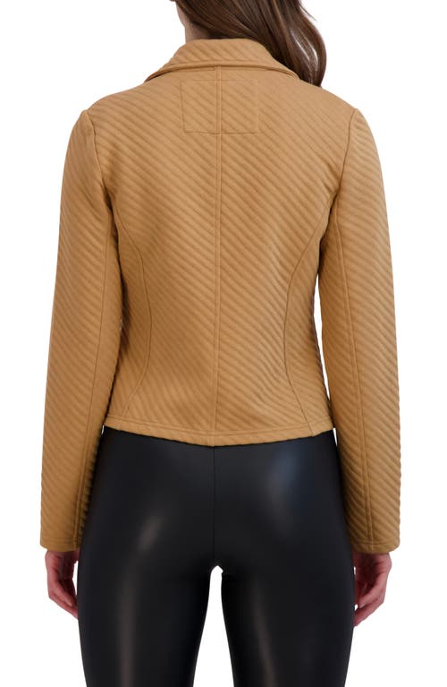 Ookie & Lala Linear Knit Moto Jacket