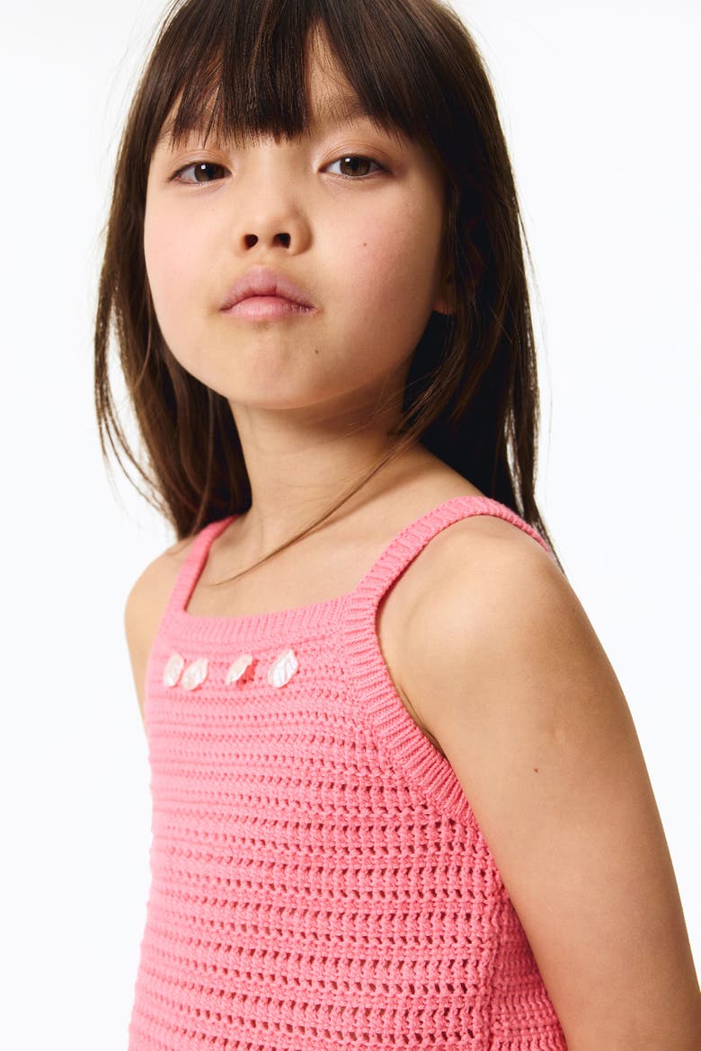 Embellished Knitted Top, Alternate, color, Pink
