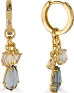 Loni Paul Jewelry Gemstone Charm Huggie Earrings
