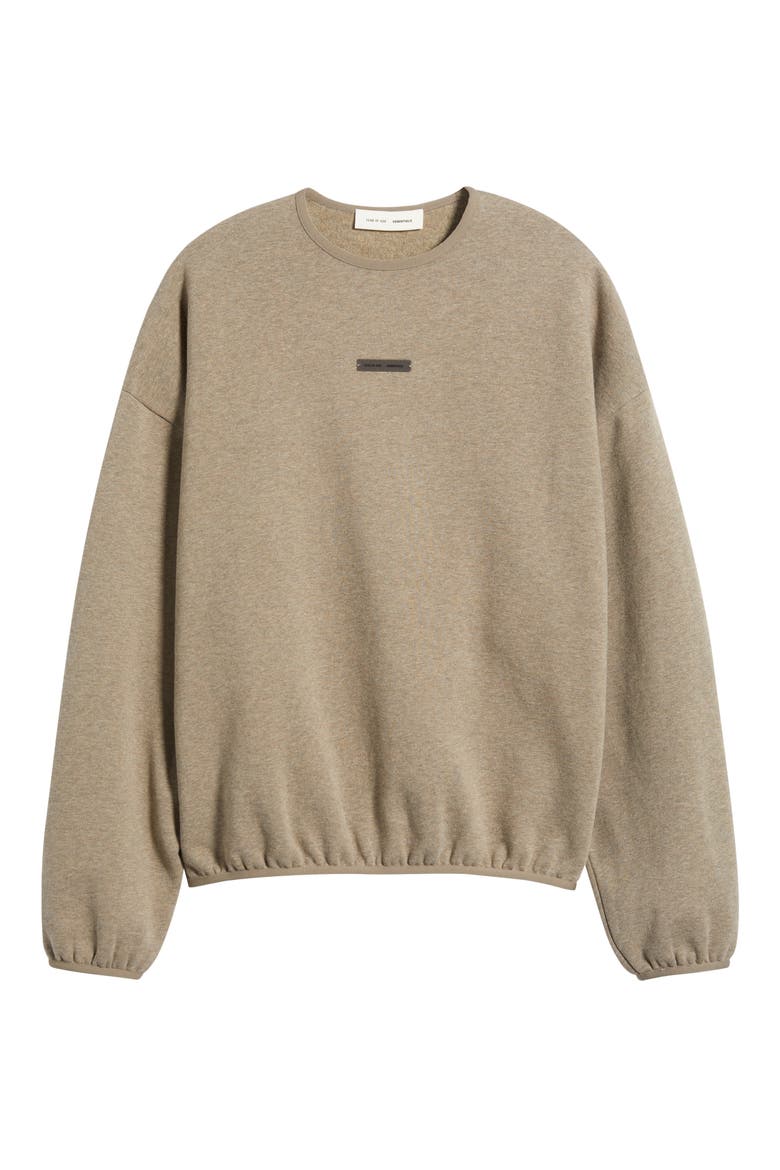 Modern Fit Fleece Crewneck Sweatshirt, Alternate, color, HOMESTEAD HEATHER