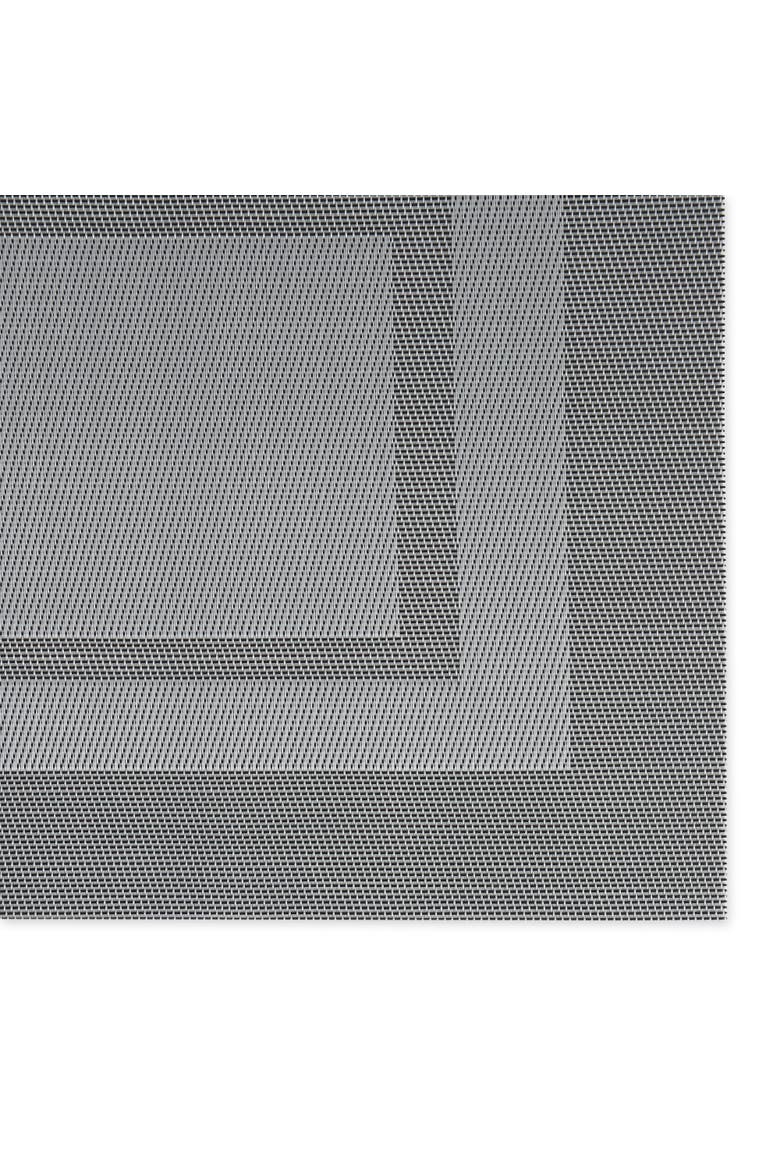 PVC Double frame Placemat Set/6, Alternate, color, Gray