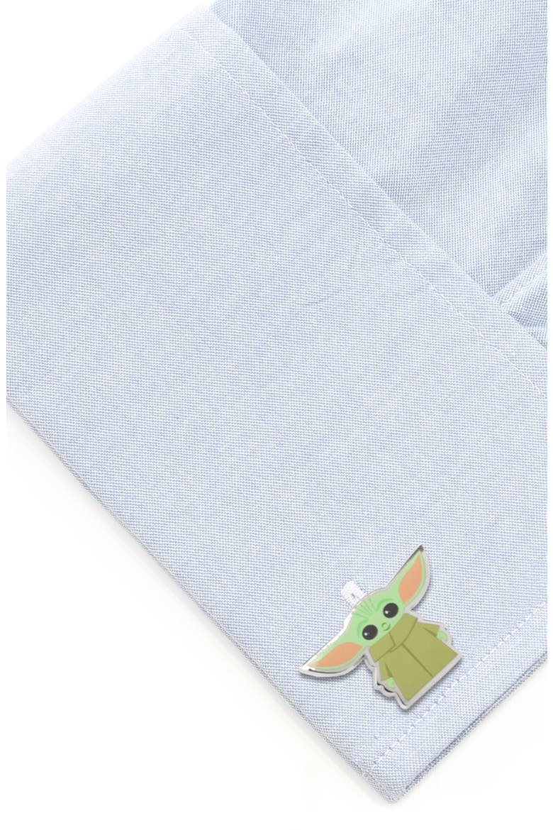 The Child Cuff Links, Alternate, color, GREEN