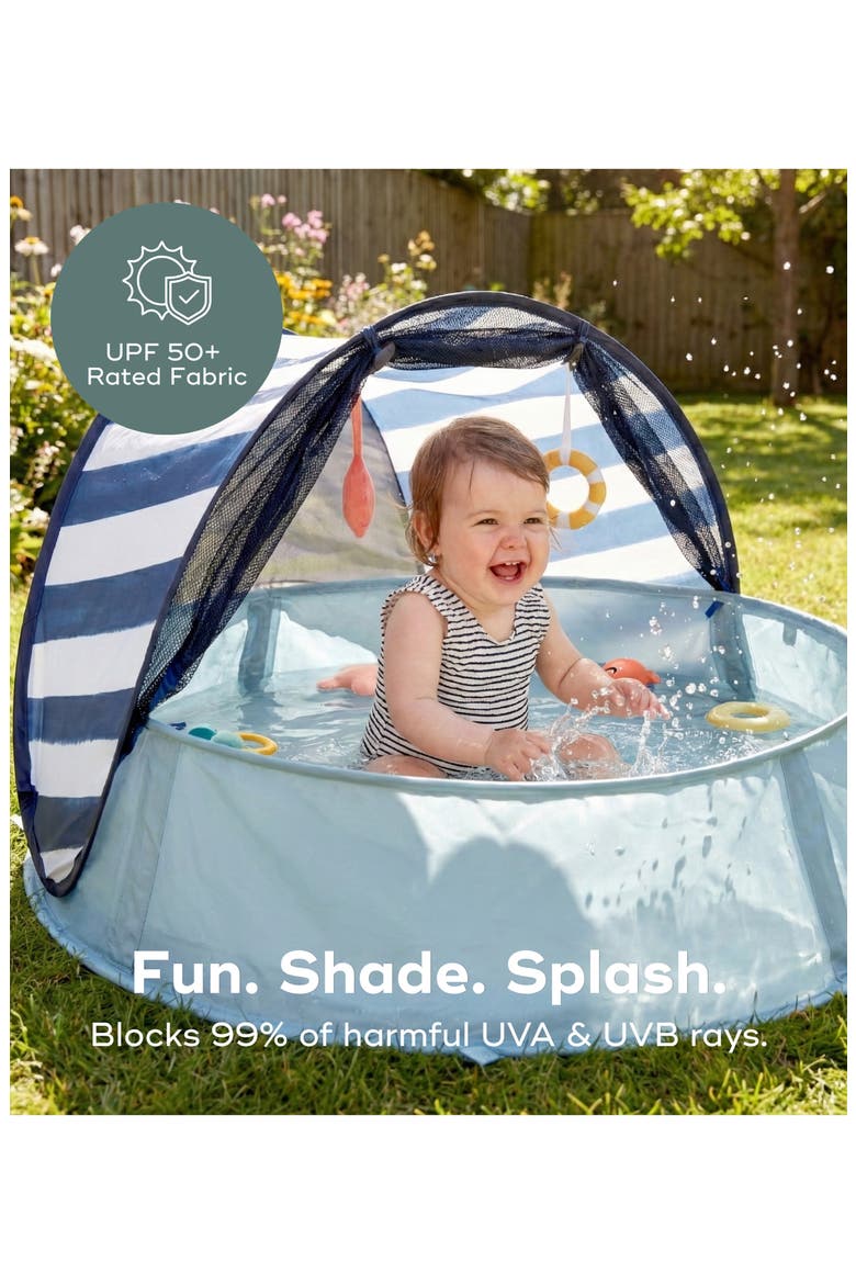 Aquani Anti-UV Baby Beach Tent & Paddling Pool, Alternate, color, AQUANI MARINE
