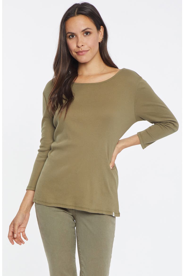 Rib Crewneck Top, Alternate, color, MOSS