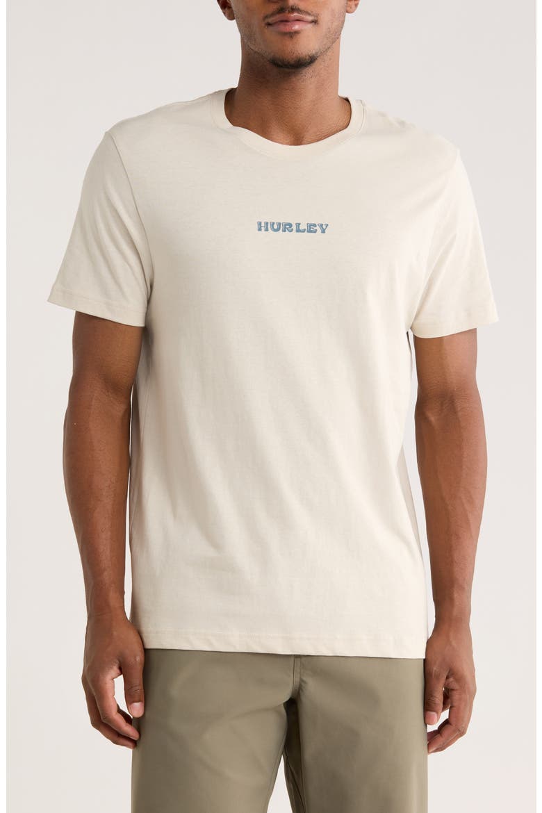 Lounging Graphic T-Shirt, Main, color, BONE