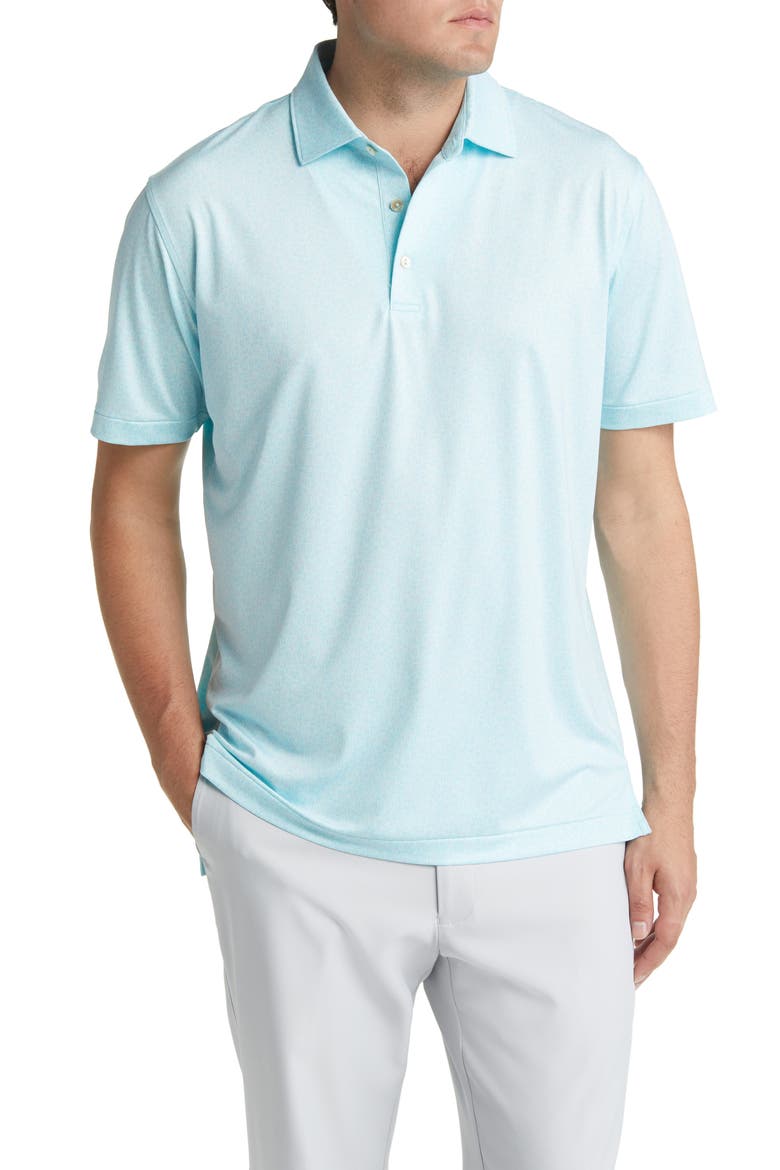 Dazed and Transfused Performance Jersey Polo, Main, color, CELESTE