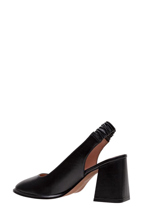Linea Paolo Giana Block Heel Slingback Pump In Black