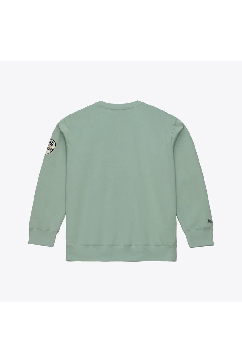 Men's Mitchell & Ness Green New York Yankees Yacht Rock Fleece Sweatshirt, Alternate, color, Green